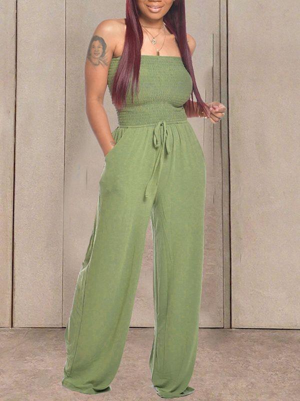 Motionkiller Bandeau Tied-Front Jumpsuit