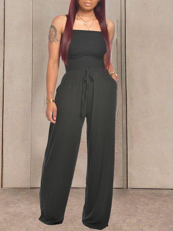 Motionkiller Bandeau Tied-Front Jumpsuit