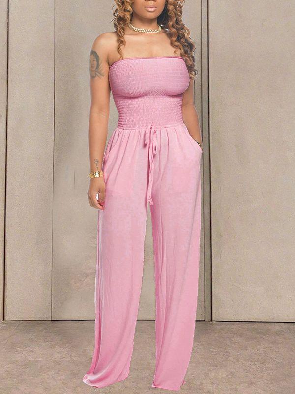 Motionkiller Bandeau Tied-Front Jumpsuit