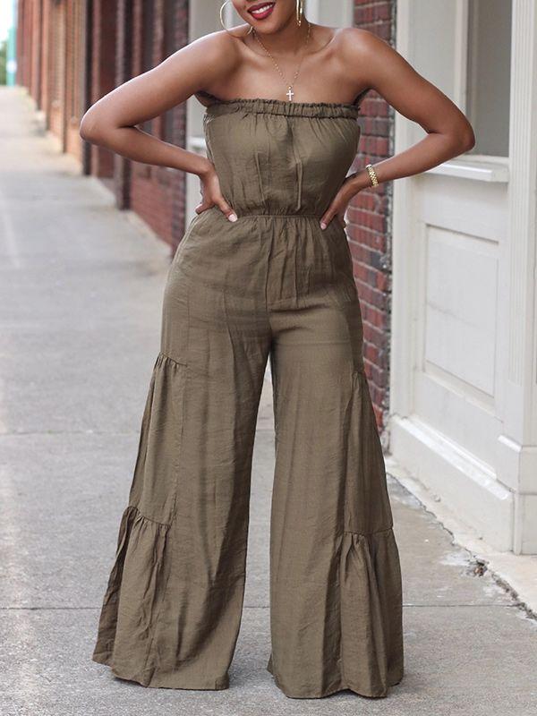 Motionkiller Bandeau Wide-Leg Jumpsuit