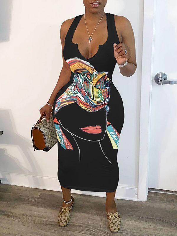 Motionkiller African Beauty Bodycon Dress