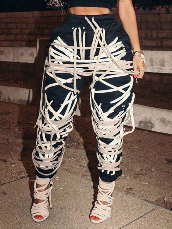 Lace-Up Jogger Pants