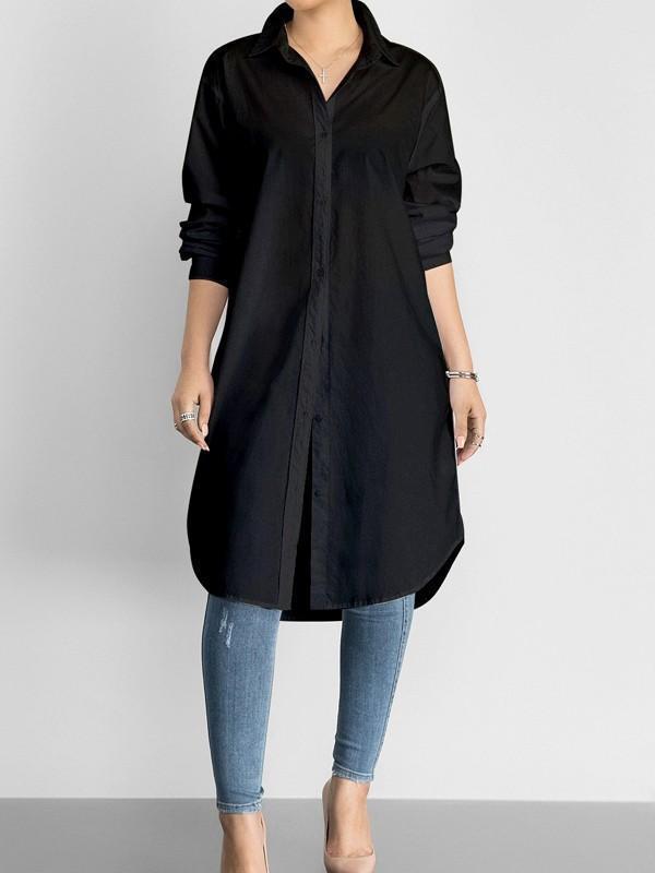 Tops - Solid Loose Classic Shirt